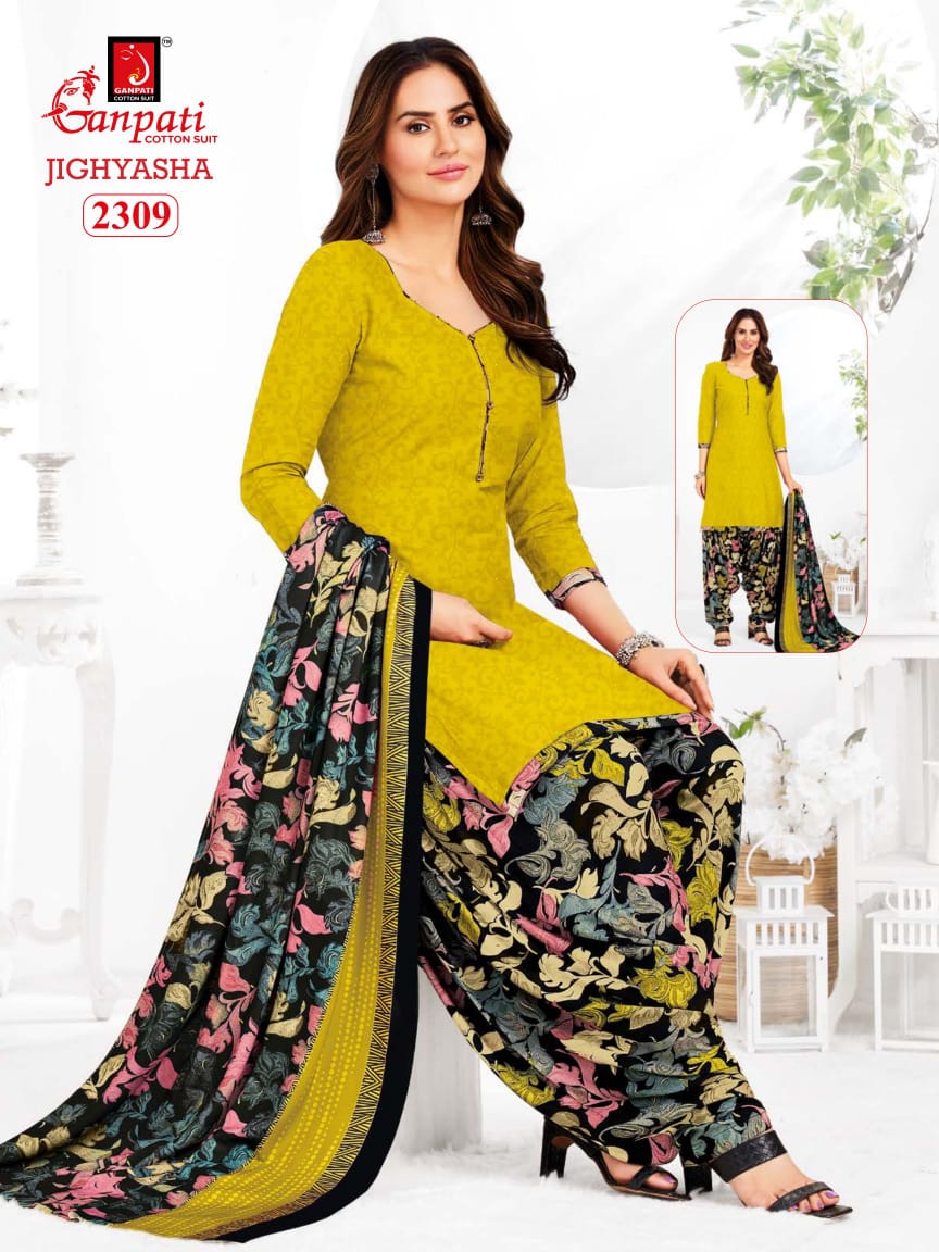 Jighyasha 23 By Ganpati Cotton Printed Dress Material Suppliers In India